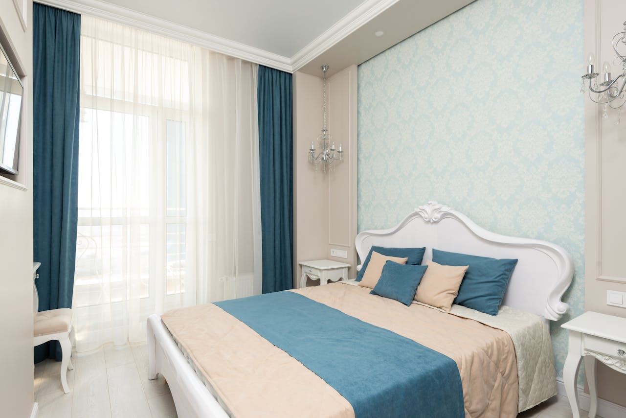 Beige en lichtblauw combineren